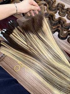 <b>Top</b> Selling High Quality Bone Straight Vietnamese Raw Hair Extensions Closure Set Wigs Silky <b>Italian</b> Curl-Silky <b>Italian</b> Curl - Product Image 3