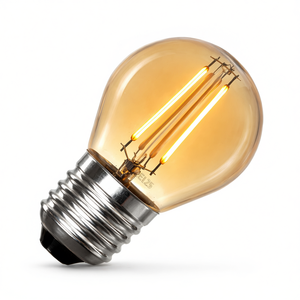 Ampoules LED E27 6W à filament ambre, produit écoénergétique, catégorie éclairage - Product Image 2