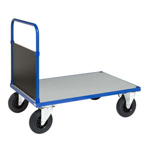 Industrial and Shopping <b>Platform</b> <b>Trolley</b> with Four- and Three-Wheel Options Enclosed Frame OEM Support for Warehouse Storage - Product Image 1