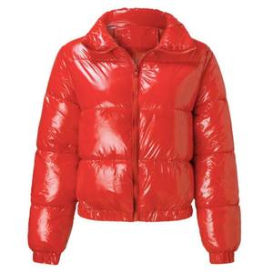 Nueva Chaqueta de Moda Otoño Invierno, Manga Larga, Cuello con Capucha, Transpirable, Rellena de Algodón, para Mujer, Servicio Personalizado OEM, Chaquetas Acolchadas - Product Image 2