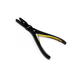 Rongeurs de Doble Acción con Hueso de Acero, Pinzas de Hueso Manuales de Doble Articulación Negras, Instrumentos Quirúrgicos de Ortopedia Veterinaria SurgiRight - Product Image 5