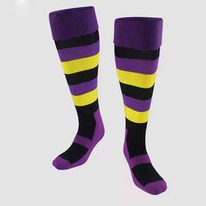 Men <b>Breathable</b> Sporty Rugby Football <b>Socks</b> 2025 Custom Made Men Rugby <b>Socks</b> Lightweight Stylish Rugby <b>Socks</b> - Product Image 1