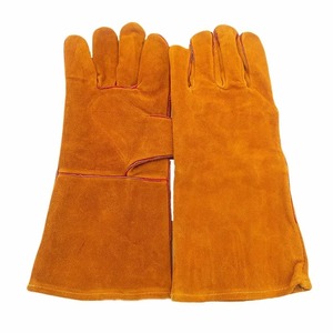 Gants de soudage en cuir de vachette épais de 14 pouces, respectueux de l'environnement, écran tactile, résistants à la chaleur, isolation pour four, barbecue, grill, travail - Product Image 5