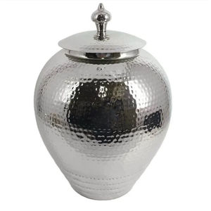 Jarrones Decorativos de Metal Dorado de Lujo Más Vendidos, Jarrones Brillantes para Almacenamiento de Pickles, de Fabricante y Proveedor Indio - Product Image 2