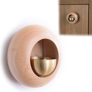 Sonnettes de porte magnétiques à fixation sur porte, en bois et cuivre, vente chaude - Product Image 5