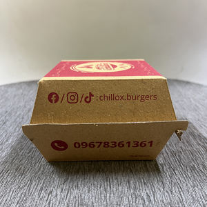 กล่องใส่อาหารกล่องกระดาษลูกฟูกแบบพรีเมียมภาชนะใส่อาหารรีไซเคิลได้และเป็นมิตรกับสิ่งแวดล้อมกล่องอาหารกลางวันกระดาษคราฟท์ทนทาน - Product Image 2