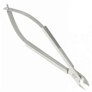 Pince à ongles à cuticules en acier allemand avec double fourche et action ressort Pince à ongles à cuticules - Product Image 3