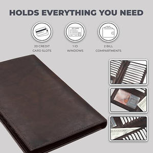 ราคาขายส่ง กระเป๋าสตางค์ผู้ชายน้ำหนักเบา คุณภาพสูง หนังแท้ ทรงยาว ออกแบบโลโก้ได้ตามต้องการ แฟชั่นทันสมัย บริการ OEM - Product Image 3