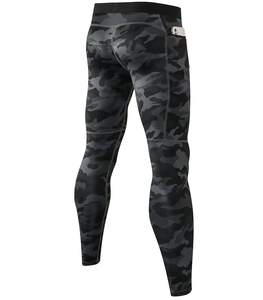 Leggings de compression pour hommes en coton/fibre de bambou respirant, design personnalisé 2025, sublimation, vêtements de yoga et de fitness, tricotés, vente en gros, taille - Product Image 2