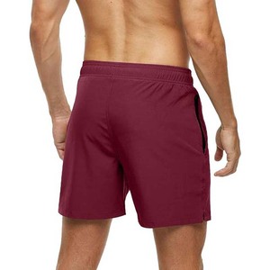 Pantalones cortos transpirables de algodón y poliéster para hombre, ropa deportiva de talla grande, de primera calidad, de color sólido - Product Image 4