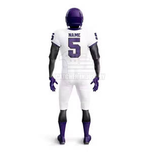 Kit de football américain avec maillot imprimé de chiffres, pantalon taille haute et rembourrage pour les hanches - Product Image 3