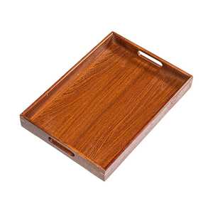 Plateau de service en bois de haute qualité, taille personnalisée, rectangulaire, écologique, passe au lave-vaisselle, durable, style moderne, pour offrir en cadeau ou servir des aliments - Product Image 1