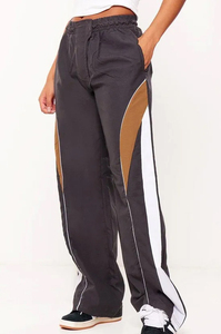 Ensemble survêtement décontracté à capuche unisexe avec logo personnalisé, fermeture à cordon, veste et pantalon en polyester et nylon, deux pièces, imperméable - Product Image 3