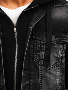 Stock prêt de veste en jean hiver chaud extérieur veste décontractée vente en ligne personnalisé mode respirant veste en jean - Product Image 6