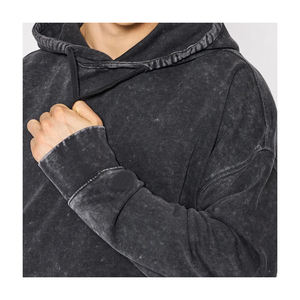 Sudaderas con Capucha y Cuello Redondo para Hombre, de Alta Calidad, con Logotipo Bordado e Impresión Digital Personalizada, 2 Piezas, para Invierno, Venta al Por Mayor - Product Image 3