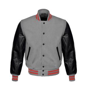 Chaqueta Varsity Personalizada al por Mayor con Parches Bordados en el Cuello Alto, HECHA POR HAIDIII SPORTS 2026 - Product Image 1