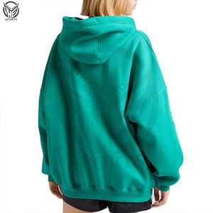 Sudadera con Capucha Corta Holgada de 600 Gsm, 100% Algodón, con Botones, Personalizable, Unisex, Talla Grande, Forrada con Forro Polar Ecológico - Product Image 6