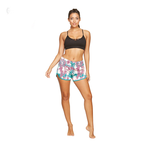 Short de plage femme coupe-vent respirant à séchage rapide fait sur mesure 100% Polyester couleur unie motif personnalisé Short décontracté - Product Image 4