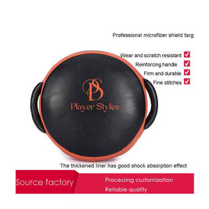 Escudo de boxeo de cuero de PU de piel de vaca auténtica de estilo profesional de alta calidad Impresión de logotipo personalizado Tamaño de color personalizado Jugador unisex - Product Image 3