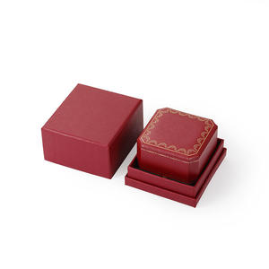 Boîte de rangement pour bijoux Jeulia Vintage Rouge - Boîte à boucles d'oreilles carrée de luxe - Product Image 5