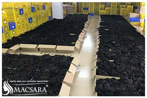 ผมต่อแบบตรงสีดำธรรมชาติเครื่องทำผมคนเวียดนาม - Product Image 6