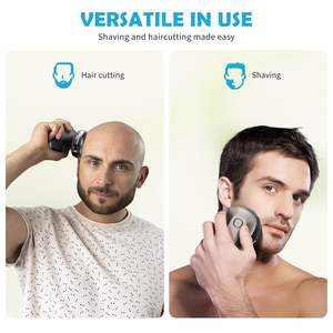 Afeitadora Rotativa 6D para Hombre, Rasuradora Eléctrica para Cabeza Calva con Pantalla LED, Uso en Seco/Húmedo, Carga USB, Cabezal Magnético, Resistente al Agua IPX7, Repuesto de Cabezal - Product Image 4
