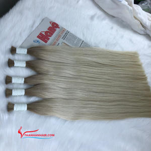 Extensiones de cabello humano a granel 100% vietnamita, cabello liso y sedoso Ombre, Color claro, sin enredos, listo para enviar - Product Image 5