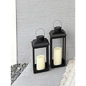 Fancy Home Decor Metal <b>Lantern</b> Tall <b>Black</b> Metal Decorative <b>Candle</b> Holder Outdoor Hanging <b>Lanterns</b> for Festive Decor at Low Price - Product Image 5