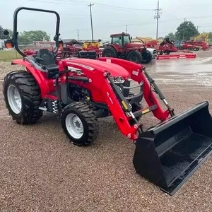 รถแทรกเตอร์ล้อยางขนาดเล็ก Massey Ferguson 399 พร้อมที่ตักดินและที่ขุดดิน ขับเคลื่อน 4 ล้อ 90 แรงม้า ระบบเกียร์ขับเคลื่อนด้วยเครื่องยนต์อเนกประสงค์ เหมาะสำหรับใช้งานในฟาร์ม - Product Image 2