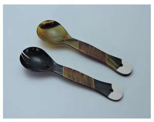 Ensemble de service à salade en bois de meilleure qualité fait à la main et écologique cuillère et fourchette de service à salade en bois d'acacia vaisselle de service à salade fruits - Product Image 5