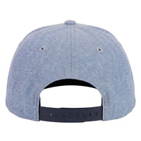 Casquette de baseball ajustable à visière plate personnalisée, bleu délavé, style streetwear hip-hop, casquette de golf en maille, casquette en polyester imperméable pour enfant