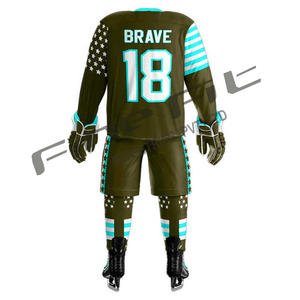 OEM Custom Durable Cotton Ice Hockey Jerseys <b>Team</b> Uniforms & Sportswear Digital Printing Wholesale - Product Image 3