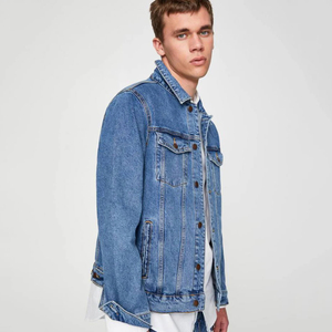 Denim d'hiver personnalisé pour hommes en gros Vintage tissu respirant lavé coton rempli OEM ODM doux confortable - Product Image 4