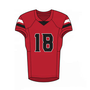 Maillot de football américain en polyester et spandex à impression numérique de grande taille, respirant et à sublimation - Product Image 6