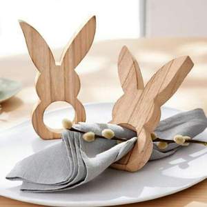 Porte-serviettes en bois écologique Décoration de table pour la maison et le restaurant Porte-serviettes Accessoires de cuisine - Product Image 6