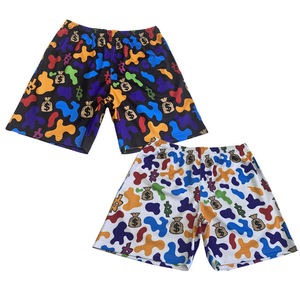 Pantalones cortos de sublimación deportiva diseños de mezcla vibrantes con tela de rendimiento transpirable - Product Image 1