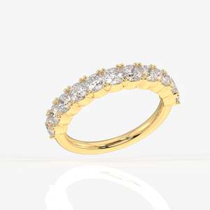 14K Gold <b>Wedding</b> Band with <b>Cushion</b> Cut Moissanite Diamond <b>Cushion</b> Cut Moissanite Diamond <b>Ring</b> - Product Image 2