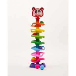 Torre de Juguete en Espiral de 7 Bolas para Niños, Laberintos de Cuentas para Juego Creativo - Product Image 1