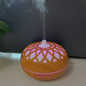 Wholesale 500ml Wood Grain Essential Oil <b>Diffuser</b> Ultrasonic Aromatherapy Humidifier with 7 Color <b>LED</b> - Product Image 1