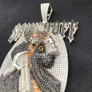 Fine Jewelry <b>Pendants</b> Fully Made in 10kt <b>Solid</b> <b>Gold</b> and Round Brilliant Cut Lab Grown Diamonds for Unisex - Product Image 3