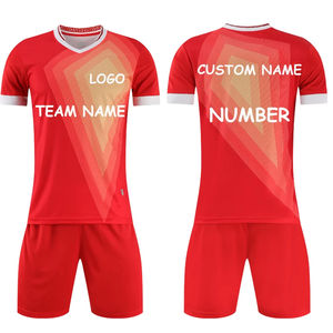 Conjunto de ropa de fútbol de secado rápido con logotipo personalizado, calidad superior con impresión de nombre de adultos, precio al por mayor incluye chándal - Product Image 1