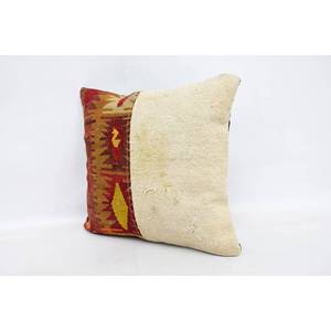 Luxury Multicolor Kilim Wool Pillow 16x16 Inch Woven <b>Vintage</b> Fluffy Patterns Rustic Square Style for <b>Bedding</b> Portable 18x18 - Product Image 4