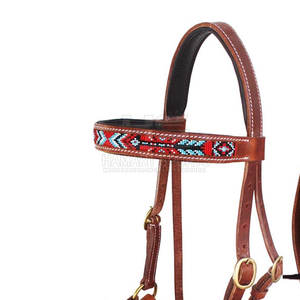 Bride de cheval équestre fantaisie forme anatomique avec casque rembourré doux confort supplémentaire pour chevaux Type de sport produit - Product Image 5