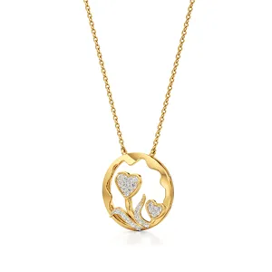 Nysa Dual Heart Pendant <b>Fashion</b> <b>Layered</b> <b>Necklace</b> - Product Image 2