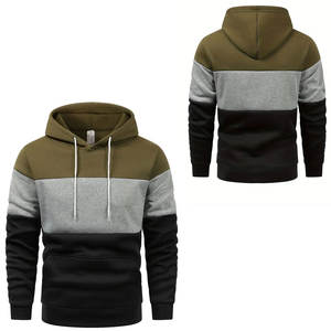 Vente en gros Qualité Décontractée Solide Tricoté Sweats à Capuche Tendance Style Hip-Hop Street Wear Pull Design Hommes Hoodies - Product Image 6