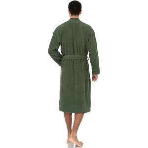 ชุดเสื้อคลุมอาบน้ำคู่ยาวผ้าฟลีซหนานุ่มหรูหราสำหรับผู้หญิงผู้ชาย - Product Image 2