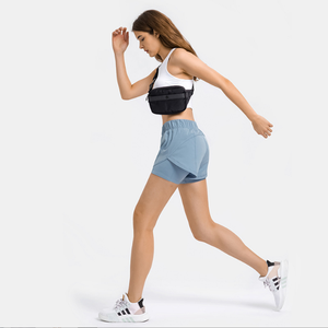 กางเกงขาสั้นออกกำลังกายผู้หญิง ผ้าฝ้าย 100% ยืดหยุ่นสูง ระบายอากาศ แห้งเร็ว เหมาะสำหรับออกกำลังกาย เล่นกีฬา ฟิตเนส รับสกรีนโลโก้ - Product Image 2