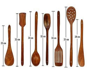Cuchara de Madera Maciza Creativa con Gancho Curvo, Cuchara Grande de Madera de Acacia para Servir Sopa, Utensilios de Cocina - Product Image 1