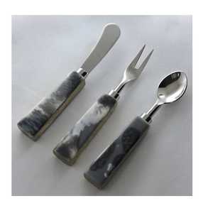 Juego de Cuchillos para Queso de Alta Calidad con Mango de Resina, Juego de Cubiertos de Acero Inoxidable, Juego de Cubiertos para Restaurante, Bodas, Gran Venta, Precio Bajo - Product Image 3