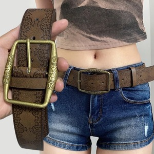 Cinturón de cuero de la mejor calidad Cinturón de cuero de color sólido para hombres - Product Image 3